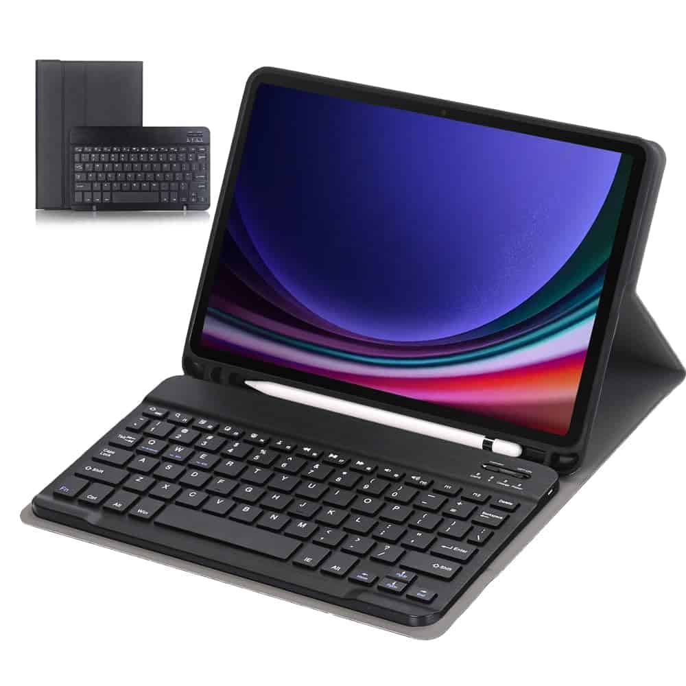 With Pencil Holder For Samsung Galaxy Tab S9+ S9 Plus Detachable Wireless Bluetooth Keyboard Case Lightweight Protective Cover With Pencil Holder For Samsung Galaxy Tab S9+ S9 Plus Detachable Wireless Bluetooth Keyboard Case Lightweight Protective Cover